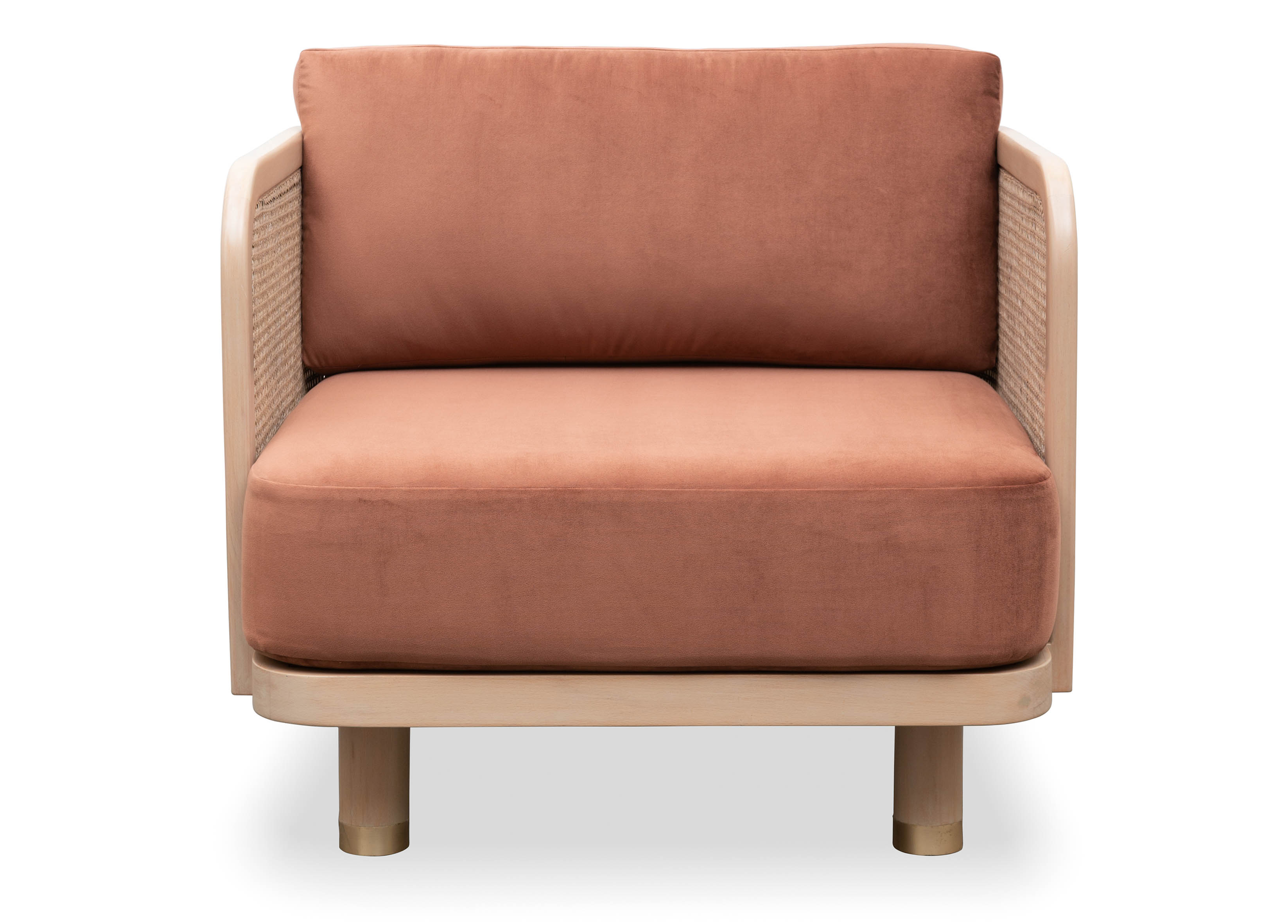 Bombay Armchair Paris Velvet Cuoio